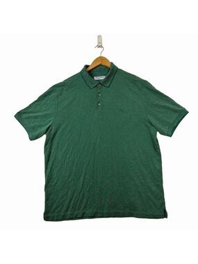 Tommy Bahama Golf Polo Shirt Mens XL Green Short Sleeve Performance